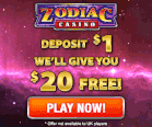 1 Minimum Deposit Free Bonus Money zodiac casino